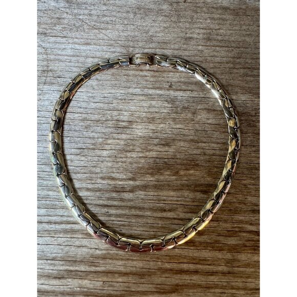 Coro Choker Necklace 15 inch Gold Tone C Link  Pegasus - Picture 5 of 5